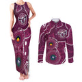 Sea Eagles NAIDOC Week 2026 Personalised Couples Matching Tank Maxi Dress and Long Sleeve Button Shirt 50 Years of Deadly Aboriginal Art
