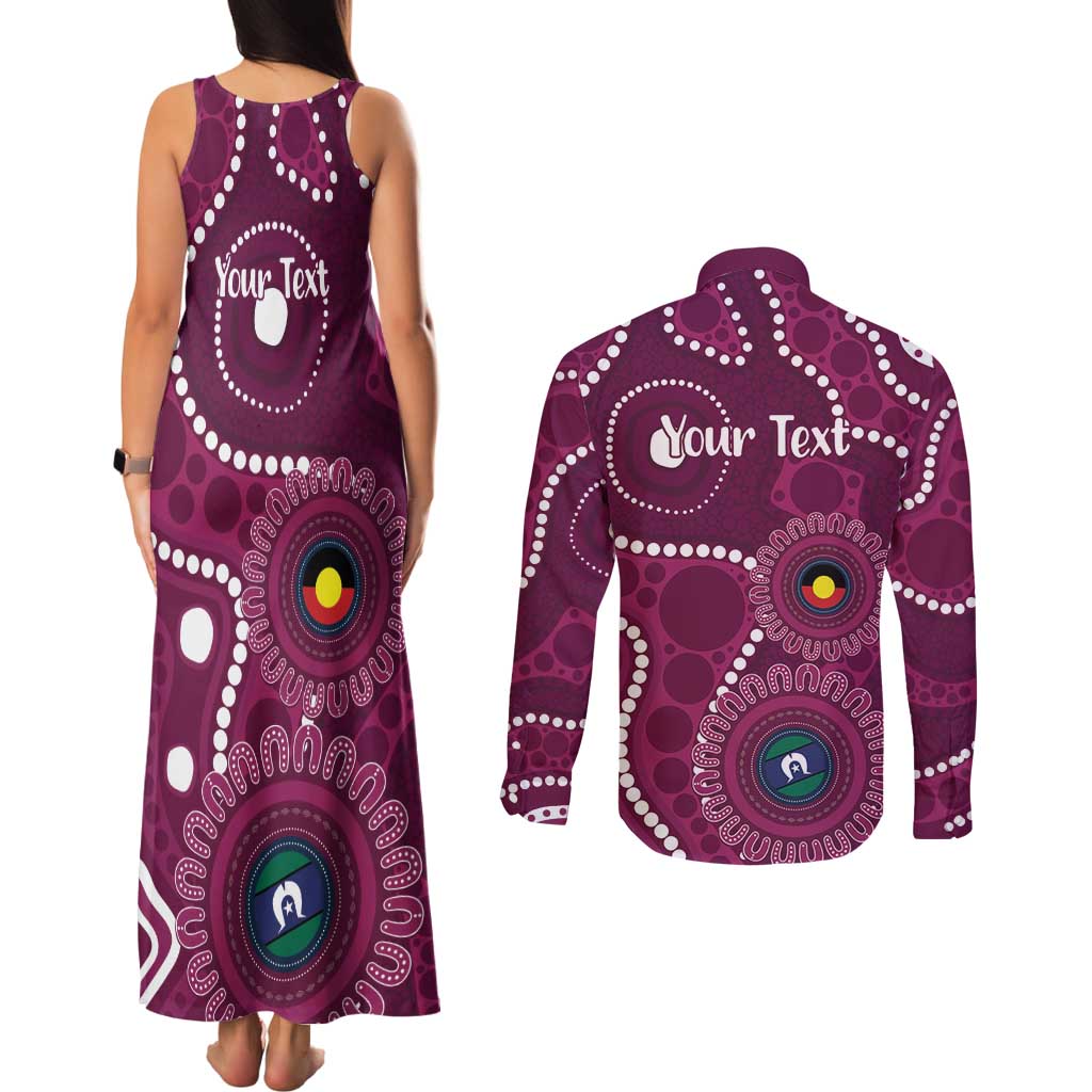 Sea Eagles NAIDOC Week 2026 Personalised Couples Matching Tank Maxi Dress and Long Sleeve Button Shirt 50 Years of Deadly Aboriginal Art