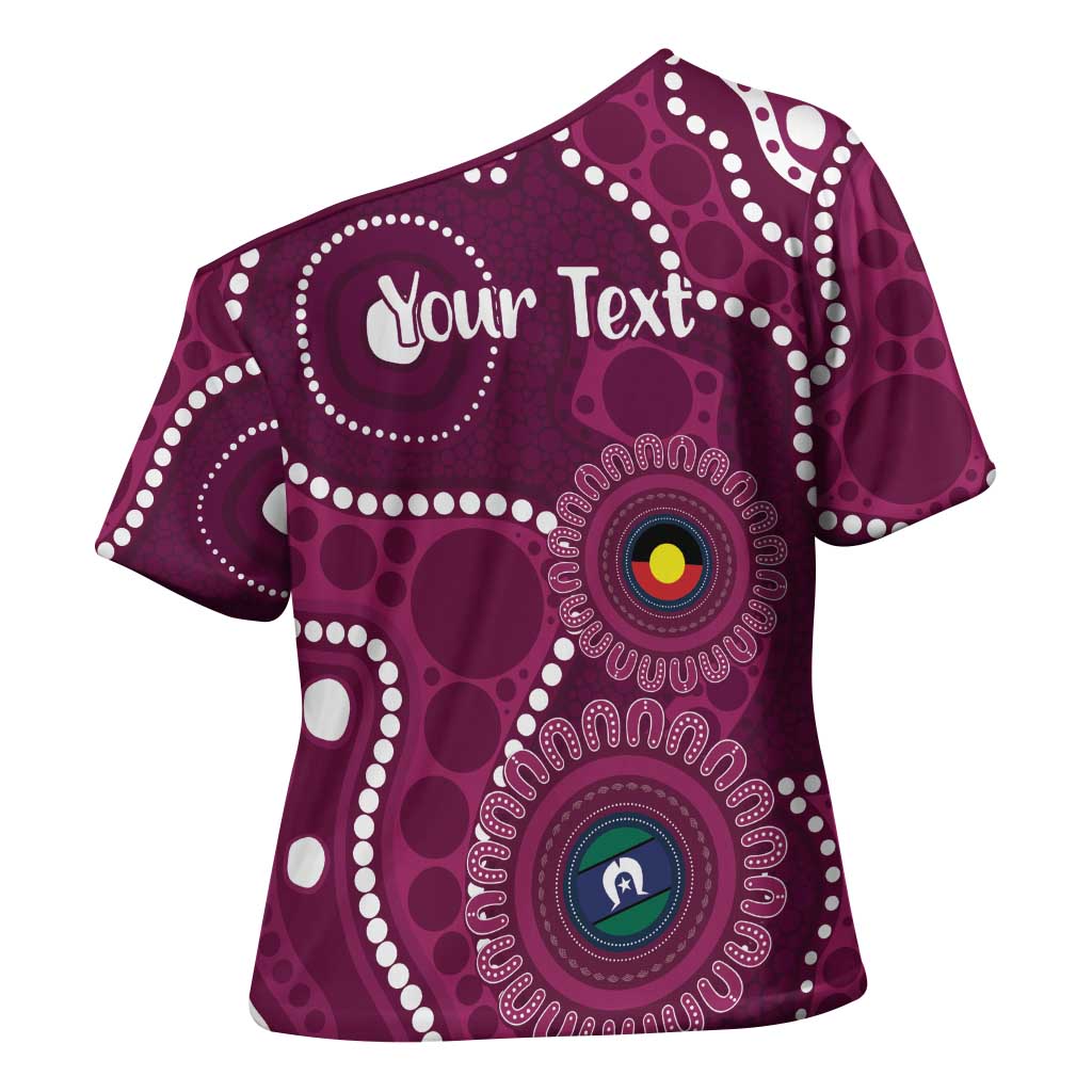 Sea Eagles NAIDOC Week 2026 Personalised Cross Shoulder Shirt 50 Years of Deadly Aboriginal Art