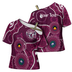 Sea Eagles NAIDOC Week 2026 Personalised Cross Shoulder Shirt 50 Years of Deadly Aboriginal Art