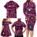 Sea Eagles NAIDOC Week 2026 Personalised Family Matching Long Sleeve Bodycon Dress and Hawaiian Shirt 50 Years of Deadly Aboriginal Art