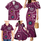Sea Eagles NAIDOC Week 2026 Personalised Family Matching Mermaid Dress and Hawaiian Shirt 50 Years of Deadly Aboriginal Art