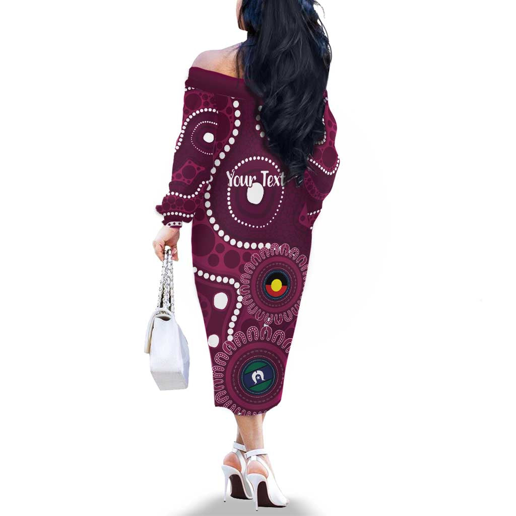 Sea Eagles NAIDOC Week 2026 Personalised Family Matching Off The Shoulder Long Sleeve Dress and Hawaiian Shirt 50 Years of Deadly Aboriginal Art
