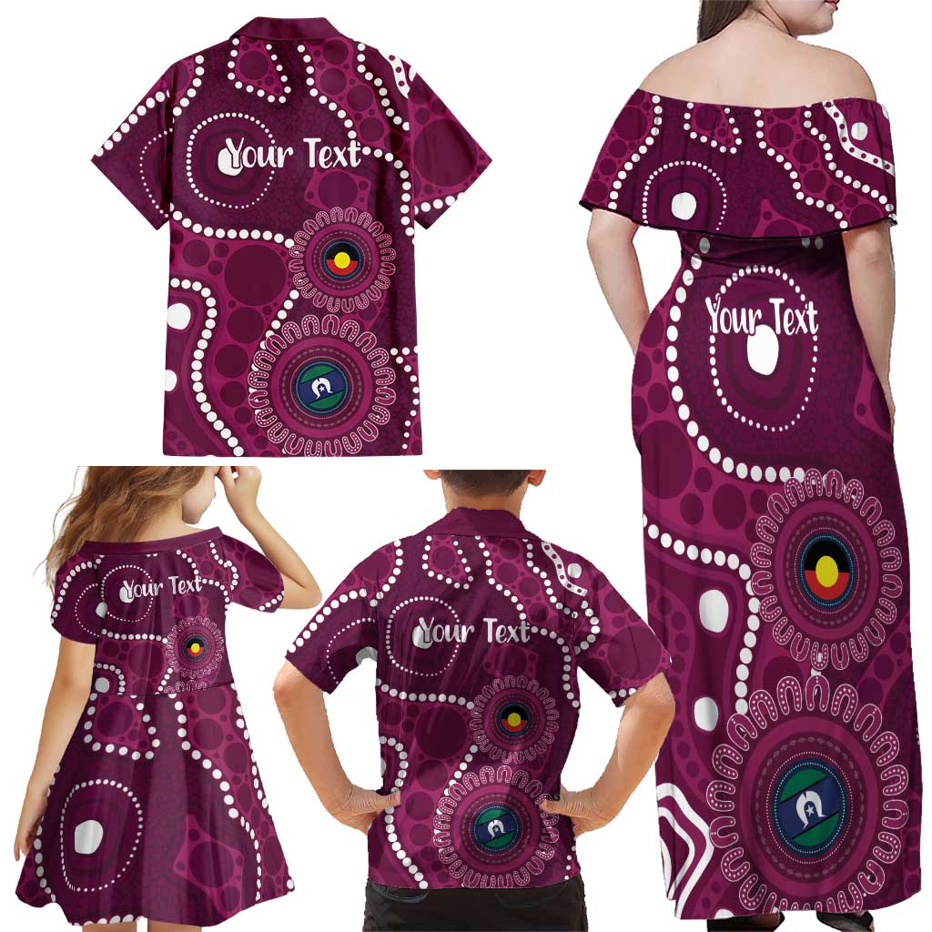 Sea Eagles NAIDOC Week 2026 Personalised Family Matching Off Shoulder Maxi Dress and Hawaiian Shirt 50 Years of Deadly Aboriginal Art