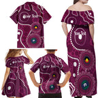 Sea Eagles NAIDOC Week 2026 Personalised Family Matching Off Shoulder Maxi Dress and Hawaiian Shirt 50 Years of Deadly Aboriginal Art