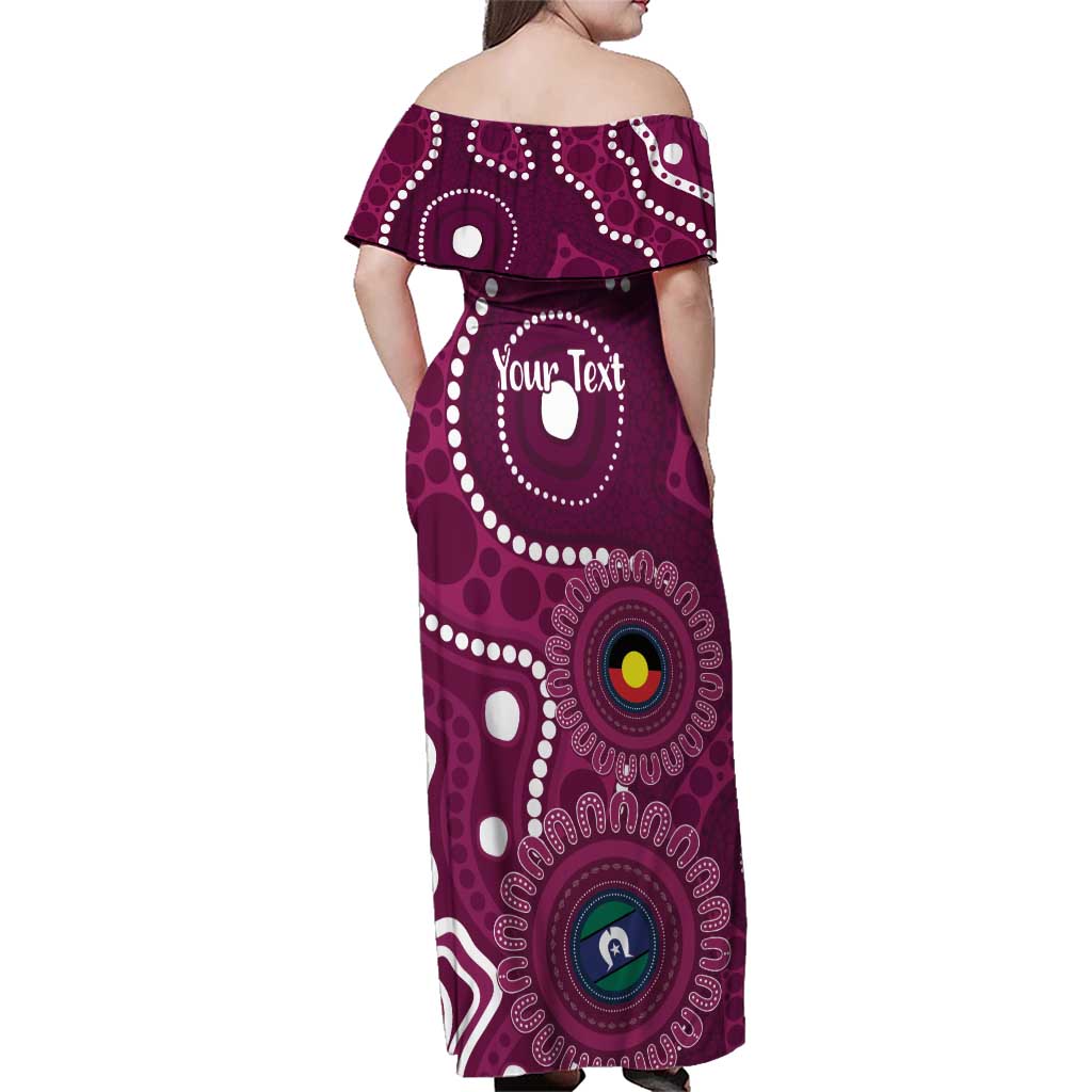 Sea Eagles NAIDOC Week 2026 Personalised Family Matching Off Shoulder Maxi Dress and Hawaiian Shirt 50 Years of Deadly Aboriginal Art