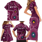 Sea Eagles NAIDOC Week 2026 Personalised Family Matching Short Sleeve Bodycon Dress and Hawaiian Shirt 50 Years of Deadly Aboriginal Art