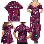 Sea Eagles NAIDOC Week 2026 Personalised Family Matching Summer Maxi Dress and Hawaiian Shirt 50 Years of Deadly Aboriginal Art