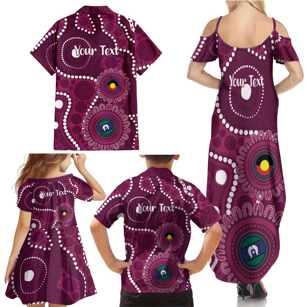 Sea Eagles NAIDOC Week 2026 Personalised Family Matching Summer Maxi Dress and Hawaiian Shirt 50 Years of Deadly Aboriginal Art