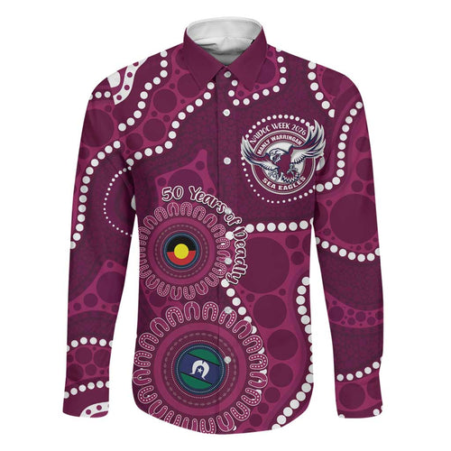 Sea Eagles NAIDOC Week 2026 Personalised Family Matching Summer Maxi Dress and Hawaiian Shirt 50 Years of Deadly Aboriginal Art