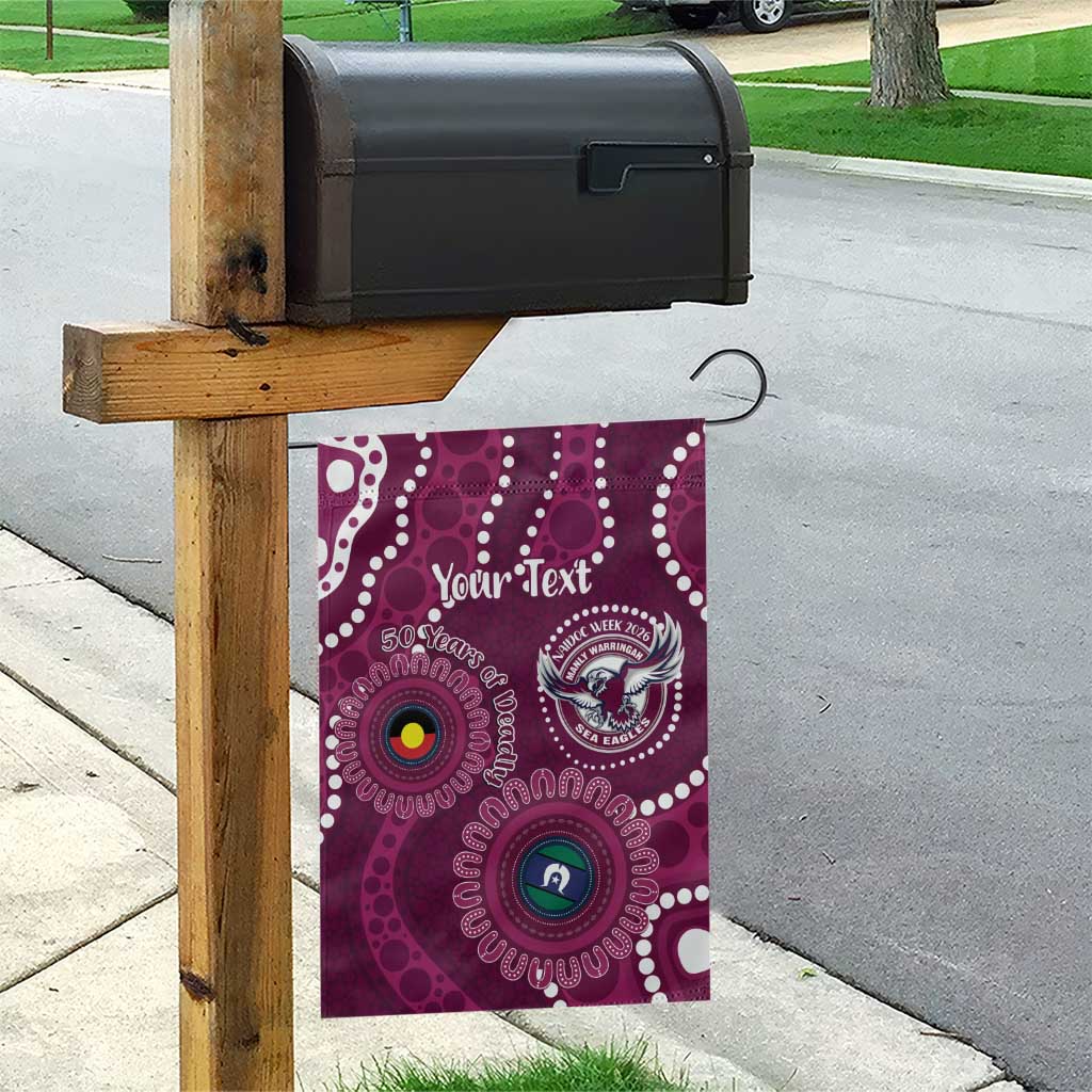 Sea Eagles NAIDOC Week 2026 Personalised Garden Flag 50 Years of Deadly Aboriginal Art