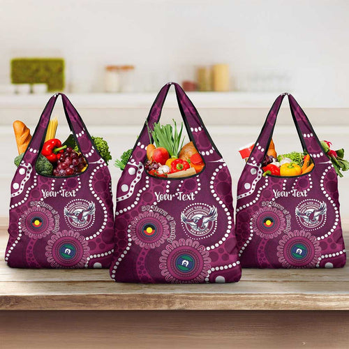 Sea Eagles NAIDOC Week 2026 Personalised Grocery Bag 50 Years of Deadly Aboriginal Art