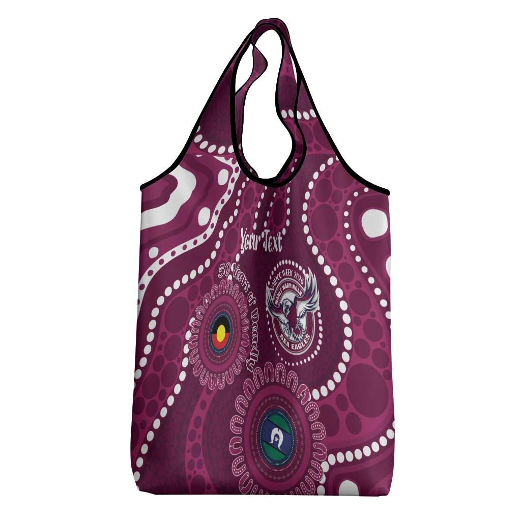 Sea Eagles NAIDOC Week 2026 Personalised Grocery Bag 50 Years of Deadly Aboriginal Art