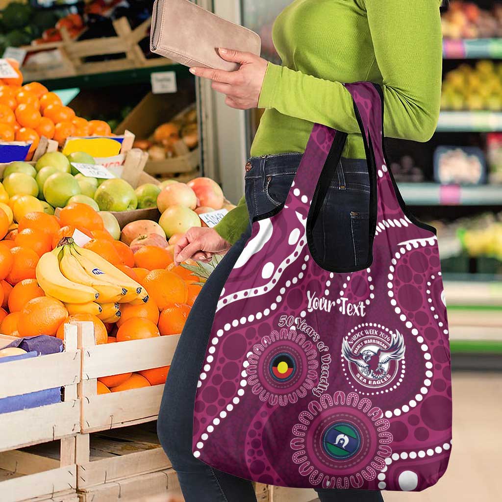 Sea Eagles NAIDOC Week 2026 Personalised Grocery Bag 50 Years of Deadly Aboriginal Art