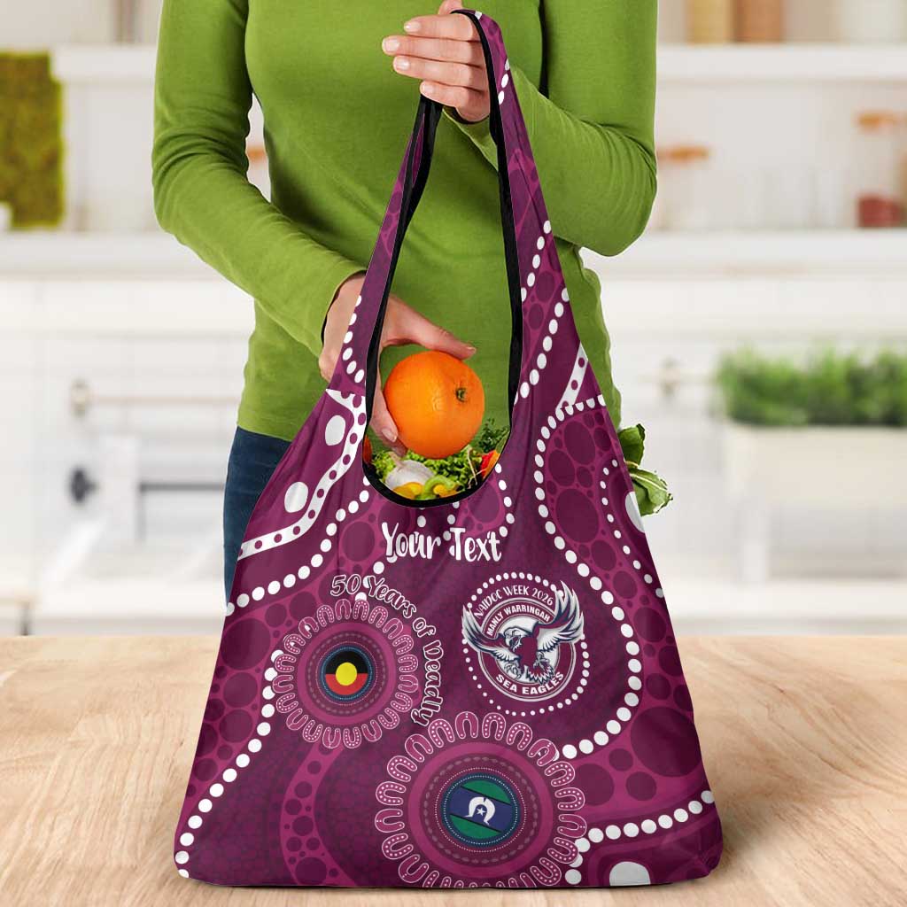 Sea Eagles NAIDOC Week 2026 Personalised Grocery Bag 50 Years of Deadly Aboriginal Art
