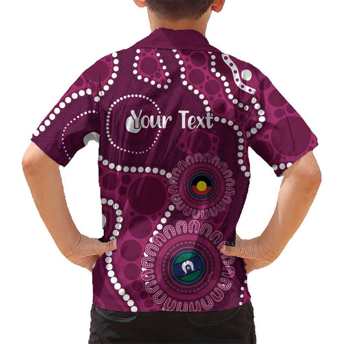 Sea Eagles NAIDOC Week 2026 Personalised Kid Hawaiian Shirt 50 Years of Deadly Aboriginal Art