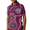 Sea Eagles NAIDOC Week 2026 Personalised Kid Polo Shirt 50 Years of Deadly Aboriginal Art