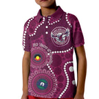 Sea Eagles NAIDOC Week 2026 Personalised Kid Polo Shirt 50 Years of Deadly Aboriginal Art