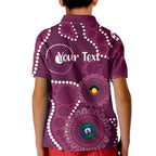 Sea Eagles NAIDOC Week 2026 Personalised Kid Polo Shirt 50 Years of Deadly Aboriginal Art