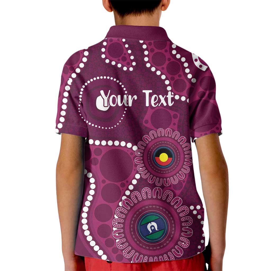 Sea Eagles NAIDOC Week 2026 Personalised Kid Polo Shirt 50 Years of Deadly Aboriginal Art