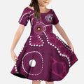 Sea Eagles NAIDOC Week 2026 Personalised Kid Short Sleeve Dress 50 Years of Deadly Aboriginal Art
