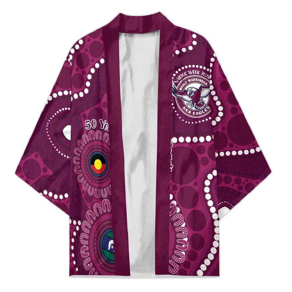 Sea Eagles NAIDOC Week 2026 Personalised Kimono 50 Years of Deadly Aboriginal Art