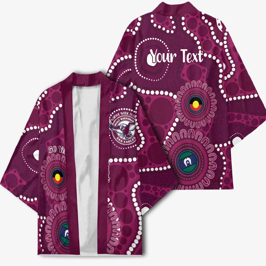 Sea Eagles NAIDOC Week 2026 Personalised Kimono 50 Years of Deadly Aboriginal Art