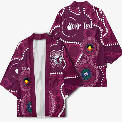 Sea Eagles NAIDOC Week 2026 Personalised Kimono 50 Years of Deadly Aboriginal Art