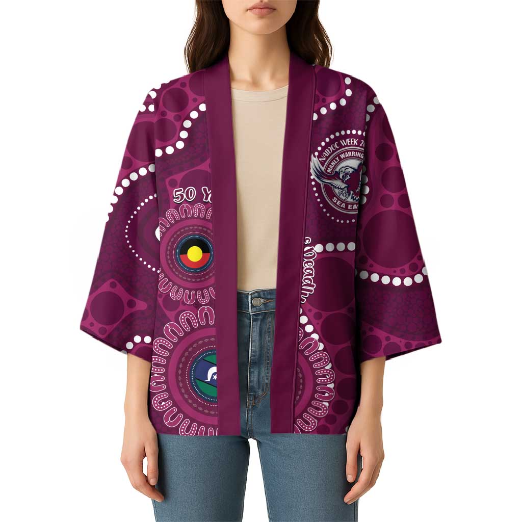 Sea Eagles NAIDOC Week 2026 Personalised Kimono 50 Years of Deadly Aboriginal Art