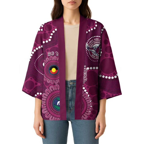 Sea Eagles NAIDOC Week 2026 Personalised Kimono 50 Years of Deadly Aboriginal Art