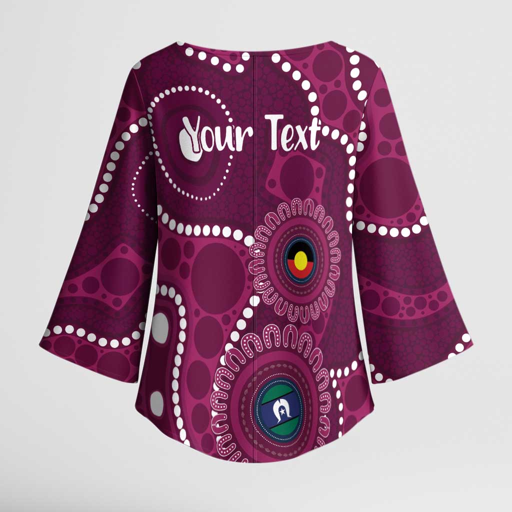 Sea Eagles NAIDOC Week 2026 Personalised Kimono Sleeve Blouse 50 Years of Deadly Aboriginal Art