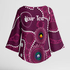 Sea Eagles NAIDOC Week 2026 Personalised Kimono Sleeve Blouse 50 Years of Deadly Aboriginal Art