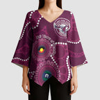 Sea Eagles NAIDOC Week 2026 Personalised Kimono Sleeve Blouse 50 Years of Deadly Aboriginal Art