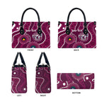 Sea Eagles NAIDOC Week 2026 Personalised Leather Bag 50 Years of Deadly Aboriginal Art