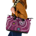 Sea Eagles NAIDOC Week 2026 Personalised Leather Tote Bag 50 Years of Deadly Aboriginal Art