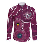 Sea Eagles NAIDOC Week 2026 Personalised Long Sleeve Button Shirt 50 Years of Deadly Aboriginal Art