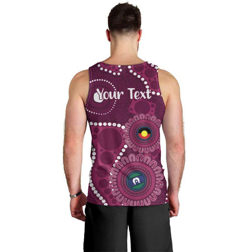 Sea Eagles NAIDOC Week 2026 Personalised Men Tank Top 50 Years of Deadly Aboriginal Art
