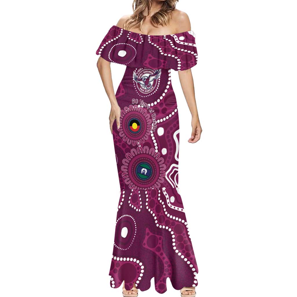 Sea Eagles NAIDOC Week 2026 Personalised Mermaid Dress 50 Years of Deadly Aboriginal Art