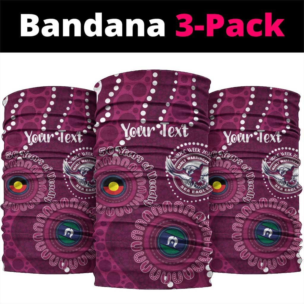 Sea Eagles NAIDOC Week 2026 Personalised Neck Gaiter 50 Years of Deadly Aboriginal Art
