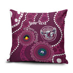 Sea Eagles NAIDOC Week 2026 Personalised Pillow Cover 50 Years of Deadly Aboriginal Art