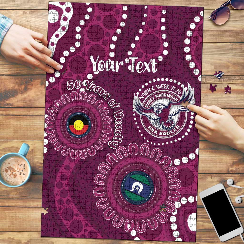 Sea Eagles NAIDOC Week 2026 Personalised Puzzle 50 Years of Deadly Aboriginal Art