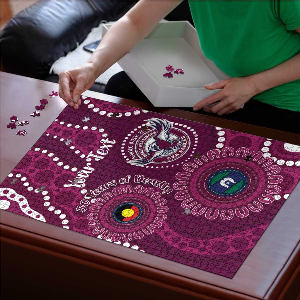 Sea Eagles NAIDOC Week 2026 Personalised Puzzle 50 Years of Deadly Aboriginal Art