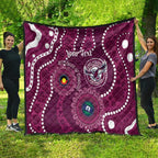 Sea Eagles NAIDOC Week 2026 Personalised Quilt 50 Years of Deadly Aboriginal Art