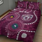 Sea Eagles NAIDOC Week 2026 Personalised Quilt Bed Set 50 Years of Deadly Aboriginal Art