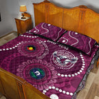 Sea Eagles NAIDOC Week 2026 Personalised Quilt Bed Set 50 Years of Deadly Aboriginal Art