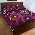 Sea Eagles NAIDOC Week 2026 Personalised Quilt Bed Set 50 Years of Deadly Aboriginal Art