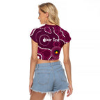 Sea Eagles NAIDOC Week 2026 Personalised Raglan Cropped T Shirt 50 Years of Deadly Aboriginal Art
