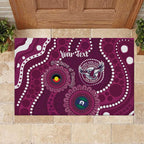 Sea Eagles NAIDOC Week 2026 Personalised Rubber Doormat 50 Years of Deadly Aboriginal Art