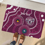 Sea Eagles NAIDOC Week 2026 Personalised Rubber Doormat 50 Years of Deadly Aboriginal Art