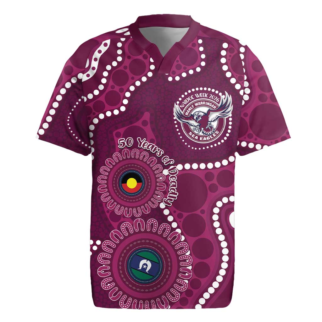 Sea Eagles NAIDOC Week 2026 Personalised Rugby Jersey 50 Years of Deadly Aboriginal Art